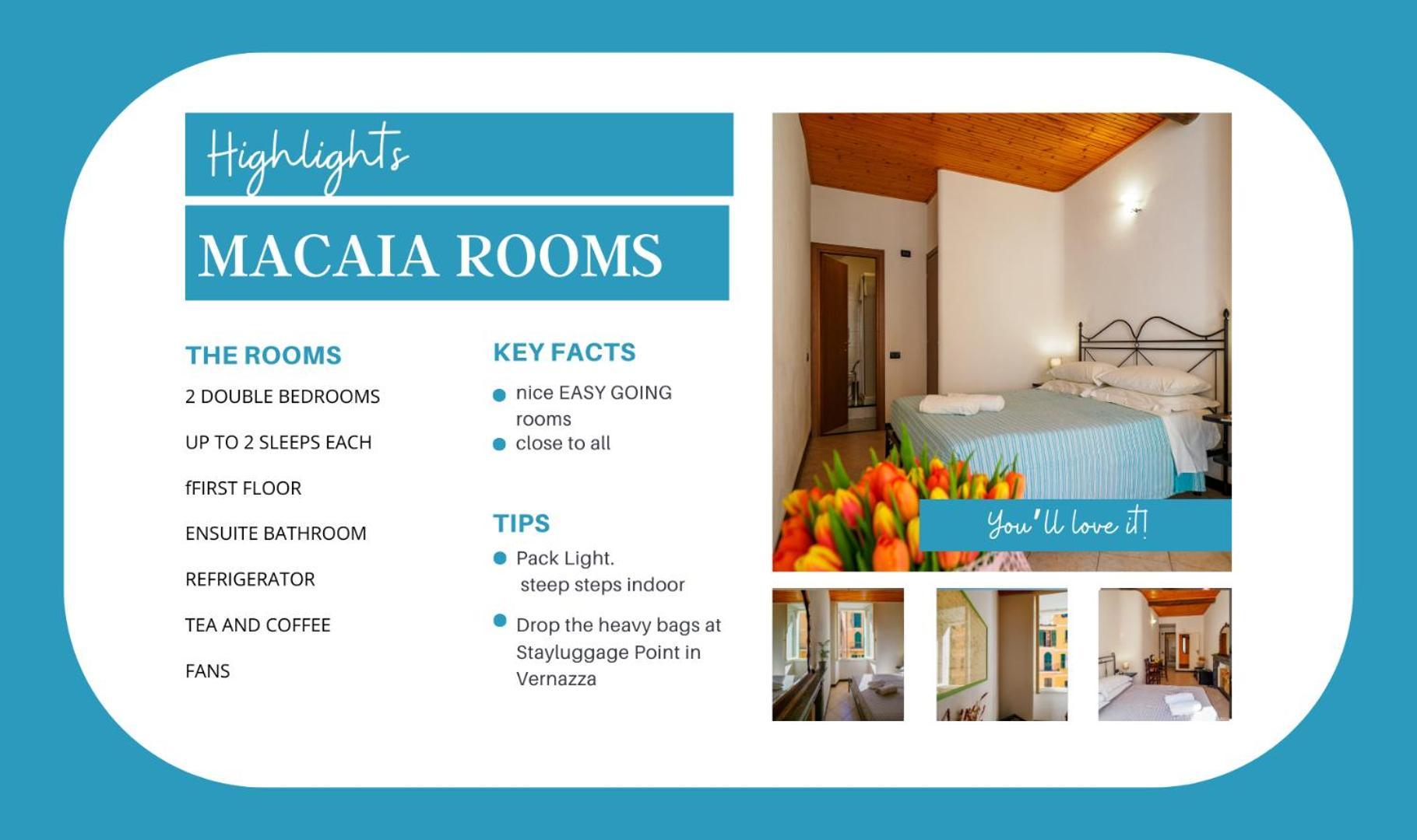 Macaia Room #1 With Ac Vernazza Eksteriør bilde